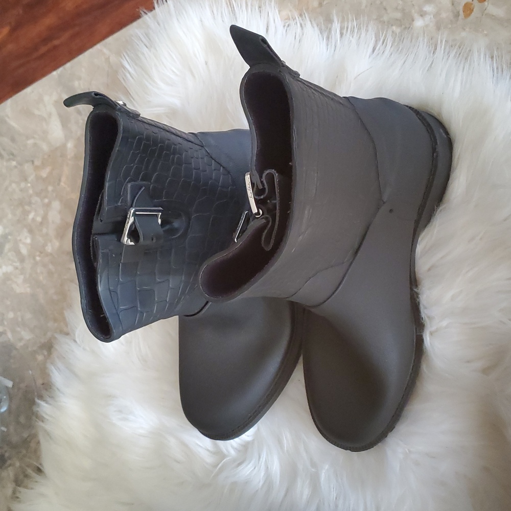 Sam Edelman keigan moto style rubber rain boots size 8.5 - Picture 7 of 12